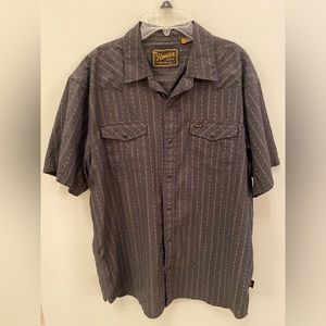 Howlers brothers H bar B snap button shirt